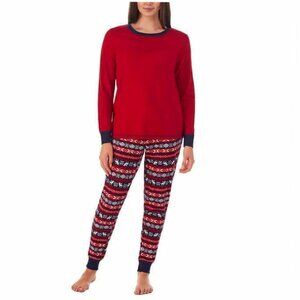 Weatherproof Vintage Women’s 2-piece Pajama Set Size L Fleece